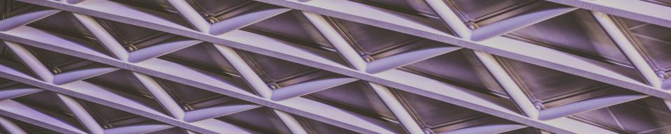 Purple tinted triangle cladding Purple tinted triangle cladding