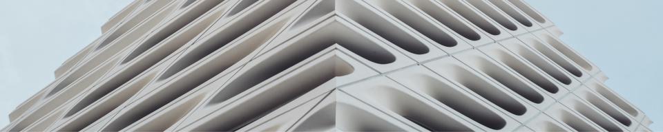 White triangular building White triangular building