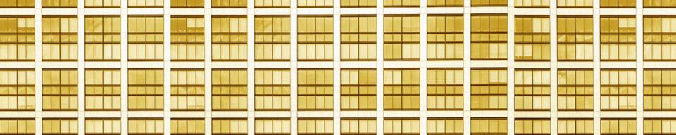 Yellow high rise apartment block